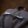 Черный повседневный текстильный рюкзак с отделом под ноутбук Vintage (20622) - 8