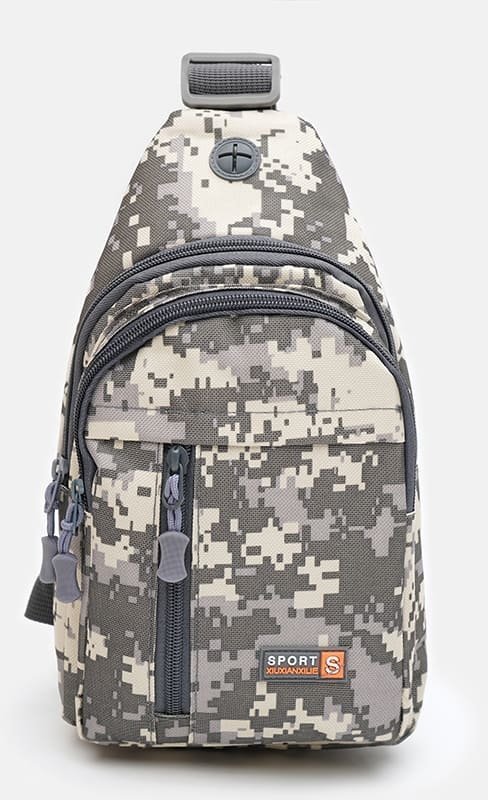 Мужской тактический рюкзак-слинг через плечо с принтом Пиксель - Monsen (22157)