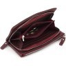 Бордовый женский кошелек-клатч из натуральной кожи на два отделения ST Leather 1767426 - 6