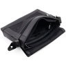 Горизонтальная кожаная сумка мессенджер формата А4 - H.T Leather 107926 черная modnotak фото - 9