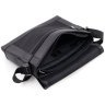 Горизонтальная кожаная сумка мессенджер формата А4 - H.T Leather 107926 черная modnotak фото - 10