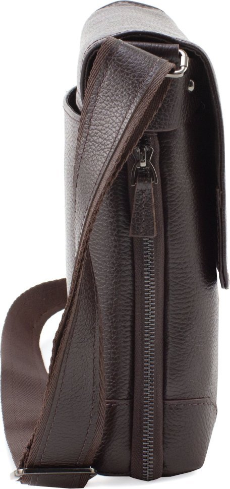 Кожаная мужская сумка с клапаном KARYA (0720-39)