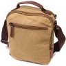 Мужская сумка-барсетка из текстиля песочного цвета Vintage 2422239 - 2