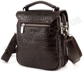 Кожаная мужская сумка-барсетка с ручкой KARYA (0795-57)