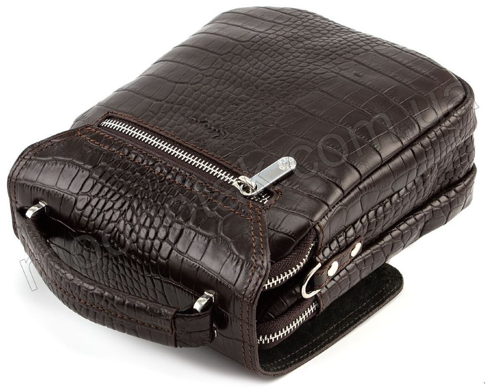 Кожаная мужская сумка-барсетка с ручкой KARYA (0795-57)