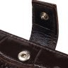 Надійний чоловічий гаманець із натуральної коричневої шкіри під крокодила CANPELLINI (2421516) - 3