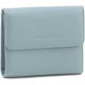 Блакитний жіночий гаманець невеликого розміру з натуральної шкіри Marco Coverna 68626 - 1