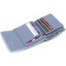 Блакитний жіночий гаманець невеликого розміру з натуральної шкіри Marco Coverna 68626 - 6