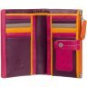 Помаранчевий жіночий гаманець з натуральної шкіри високої якості з ефектним світлим рядком Visconti Malabu 68826 - 12