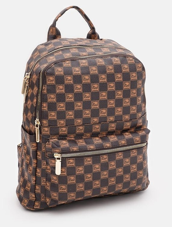 Повседневный женский рюкзак из экокожи Monsen 88826 Коричневый фото №2 Повседневный женский рюкзак из экокожи Monsen 88826 Коричневый modnotak фото №2