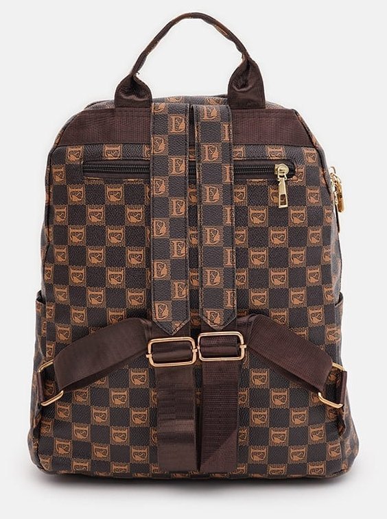 Повседневный женский рюкзак из экокожи Monsen 88826 Коричневый фото №3 Повседневный женский рюкзак из экокожи Monsen 88826 Коричневый modnotak фото №3