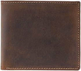 Чоловічий гаманець із вінтажної шкіри без застібки Visconti Shield 68926