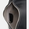 Женская кожаная сумка черного цвета с текстильным плечевым ремнем Borsa Leather (59126) - 5