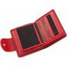 Небольшой кожаный кошелек красного цвета с тиснением Tony Bellucci (12432) - 7