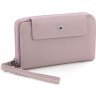 Зручний шкіряний жіночий гаманець темно-рожевого кольору на два відділи ST Leather (15370) - 1