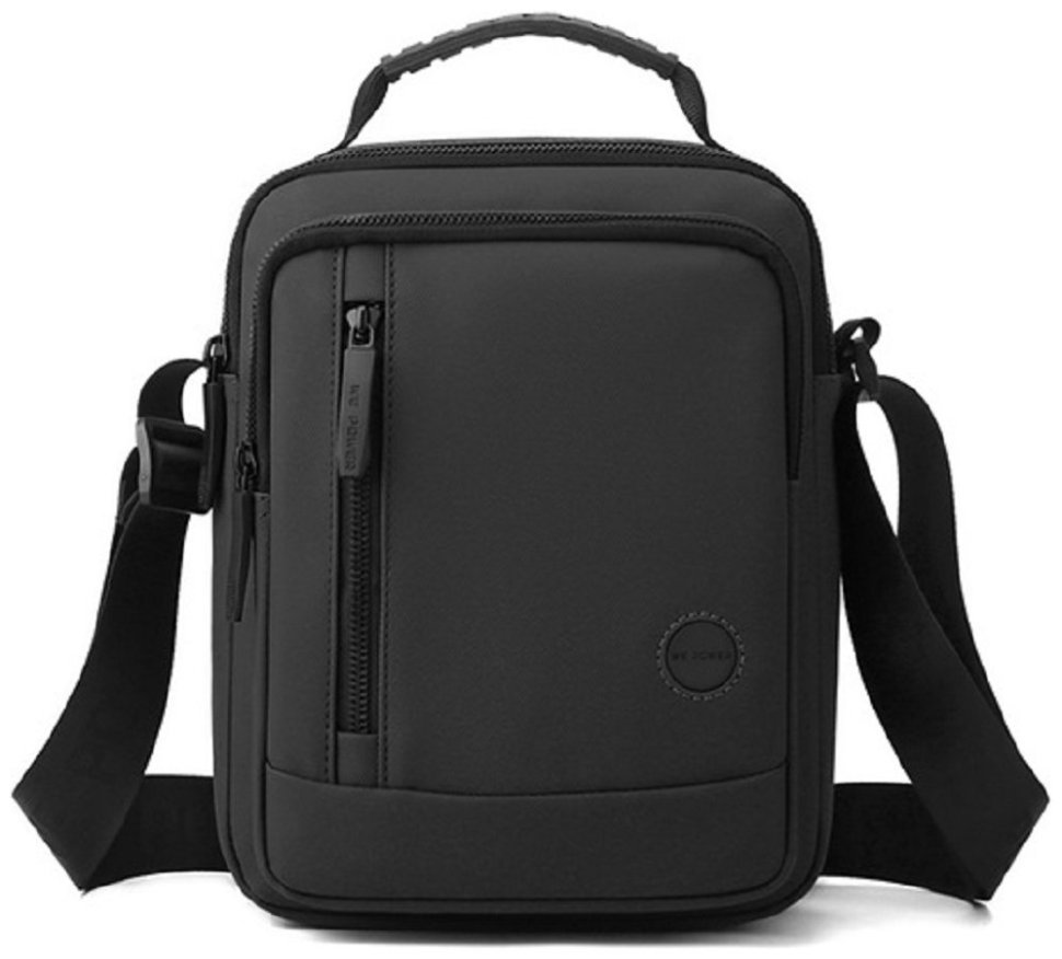 Текстильная мужской сумка барсетка с удобной ручкой для носки Confident 90727 Черная modnotak фото №14