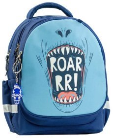 Детский рюкзак голубого цвета с принтом, ортопедический Bagland 111427
