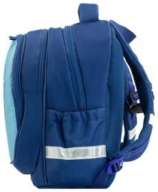 Детский рюкзак голубого цвета с принтом, ортопедический Bagland 111427