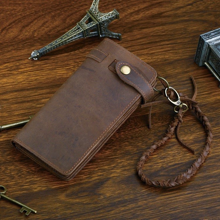 Мужской кожаный клатч в стиле винтаж на ремешке с кнопкой VINTAGE STYLE (14383) modnotak фото №1