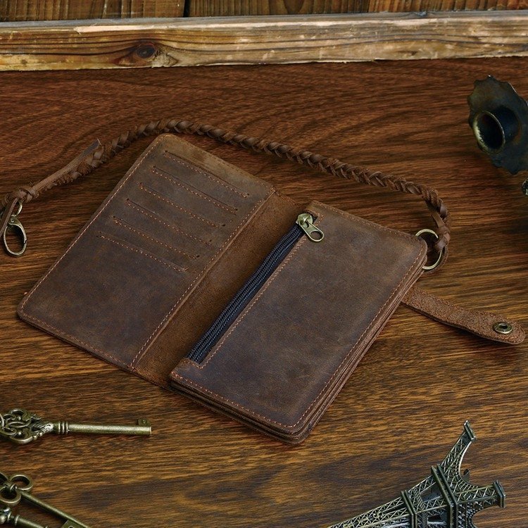 Мужской кожаный клатч в стиле винтаж на ремешке с кнопкой VINTAGE STYLE (14383) modnotak фото №4