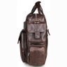 Кожаная мужская деловая сумка с креплением на ручку чемодана VINTAGE STYLE (14370) - 6