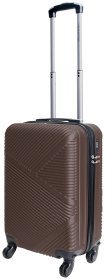 Маленький коричневый чемодан Miami Beach из прочного материала Vip Collection 102427