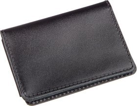 Чорна обкладинка для автодокументів з гладкої шкіри Shvigel (2413966)