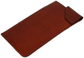 Кожаный футляр для очков Prestige коньячного цвета Vip Collection 102527