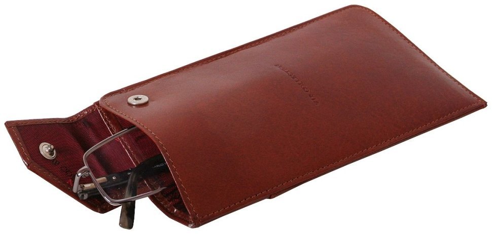 Кожаный футляр для очков Prestige коньячного цвета Vip Collection 102527 фото №3 Кожаный футляр для очков Prestige коньячного цвета Vip Collection 102527 modnotak фото №3