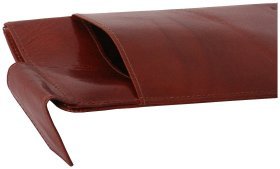 Кожаный футляр для очков Prestige коньячного цвета Vip Collection 102527