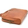 Мужская сумка под ноутбук до 16 дюймов из натуральной кожи рыжего цвета TARWA (19865) - 5