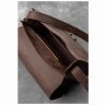 Кожаная наплечная бохо-сумка коричневого цвета BlankNote Лилу (12623) - 7