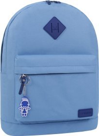 Великий текстильний рюкзак блакитного кольору на блискавці Bagland (53727)