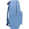 Большой текстильный рюкзак голубого цвета на молнии Bagland (53727) - 2