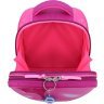 Малиновий шкільний рюкзак для дівчаток із текстилю Bagland (53827) - 5