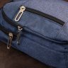 Синяя текстильная мужская сумка-слинг среднего размера Vintage (20510) - 8