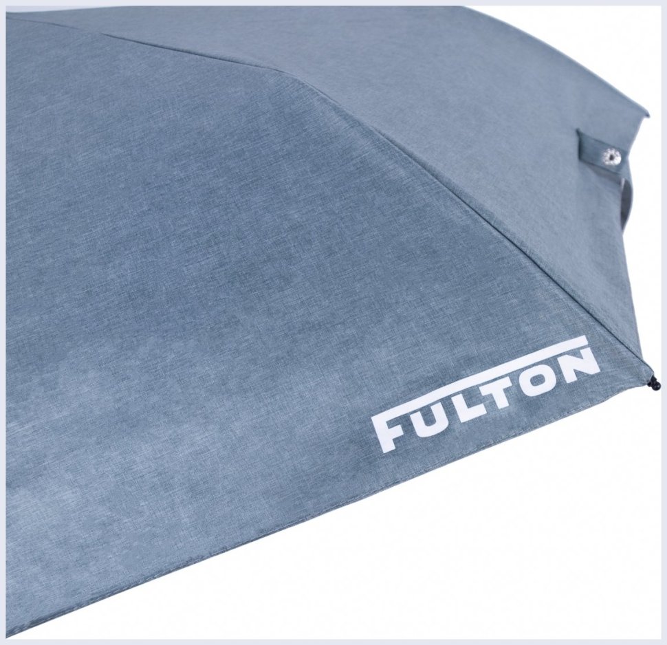Зонт женский Fulton L924-040065 Parasoleil-2 UV Blue Chambray (Однотонный синий) 94327 modnotak фото №11