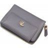 Жіночий гаманець темно-сірого кольору зі шкіри високої якості Tony Bellucci (10793) - 3
