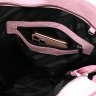 Рожева жіноча сумка-шоппер із натуральної шкіри з довгими ручками Shvigel (16356) - 5