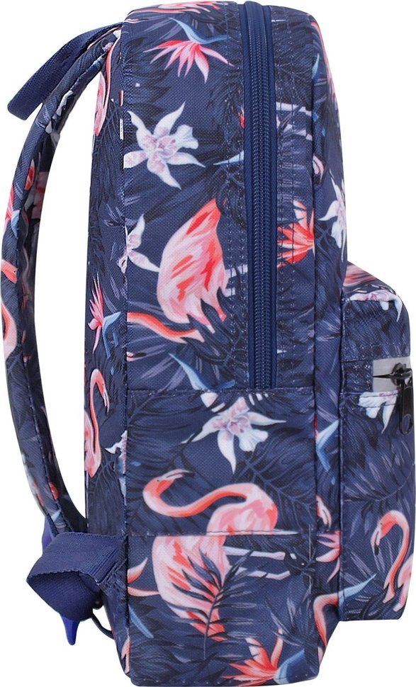 Різнокольоровий текстильний рюкзак з фламінго Bagland (55327)