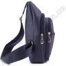 Молодежный слинг рюкзак синего цвета Bags Collection (10718) - 3