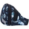 Темно-синяя сумка-бананка из текстиля с енотами Bagland Bella 55427 - 6