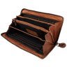 Винтажный женский кошелек из плетеной натуральной кожи на молнии Ashwood D81 коричневого цвета 95427 фото №3 Винтажный женский кошелек из плетеной натуральной кожи на молнии Ashwood D81 коричневого цвета 95427 modnotak фото - 3