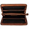Винтажный женский кошелек из плетеной натуральной кожи на молнии Ashwood D81 коричневого цвета 95427 фото №5 Винтажный женский кошелек из плетеной натуральной кожи на молнии Ashwood D81 коричневого цвета 95427 modnotak фото - 5