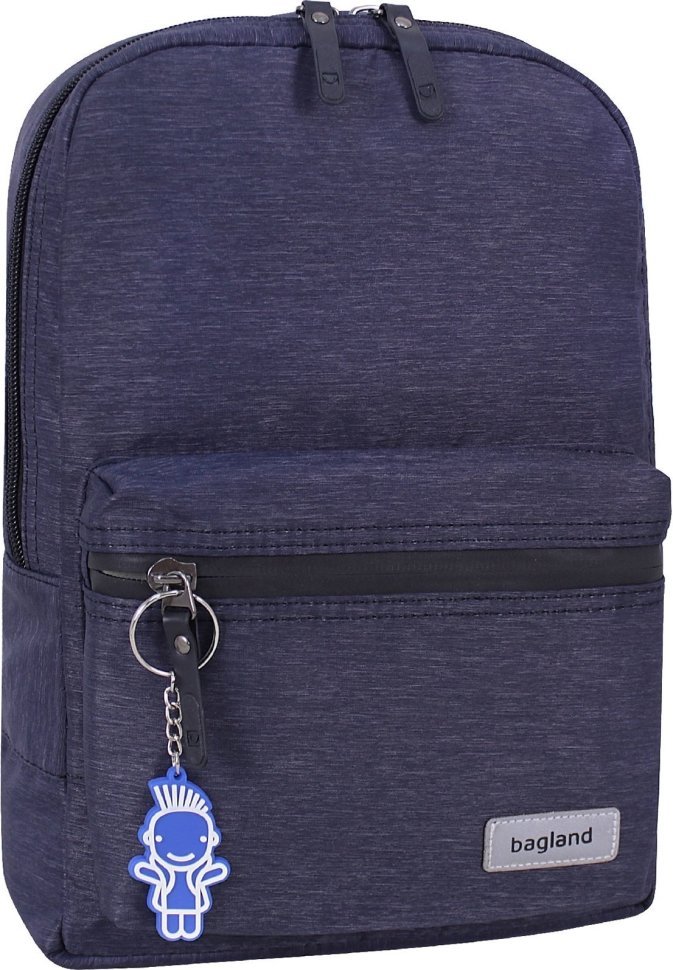 Темно-синій рюкзак із текстилю на блискавці Bagland (55527)