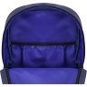 Темно-синій рюкзак із текстилю на блискавці Bagland (55527) - 4
