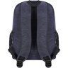Темно-синій рюкзак із текстилю на блискавці Bagland (55527) - 6