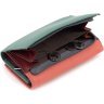 Різнобарвний жіночий гаманець із натуральної шкіри на магнітах ST Leather 1767327 - 4