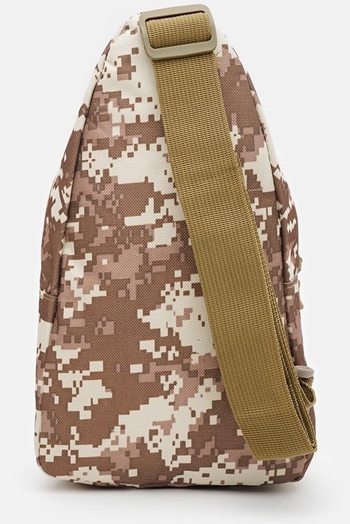 Мужская текстильная тактическая сумка-слинг с принтом Пиксель - Monsen (22156)