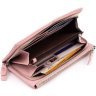 Жіночий рожевий гаманець з натуральної шкіри на дві блискавки ST Leather 1767427 - 3